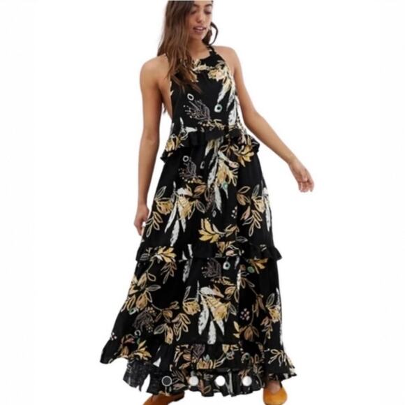 Free People Anita Printed Tropical Floral Dress - Picture 6 of 10